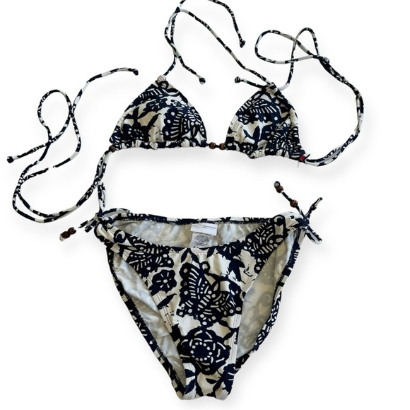Tommy Hilfiger Swim Bikini Set Butterfly Size 6 - Picture 1 of 9